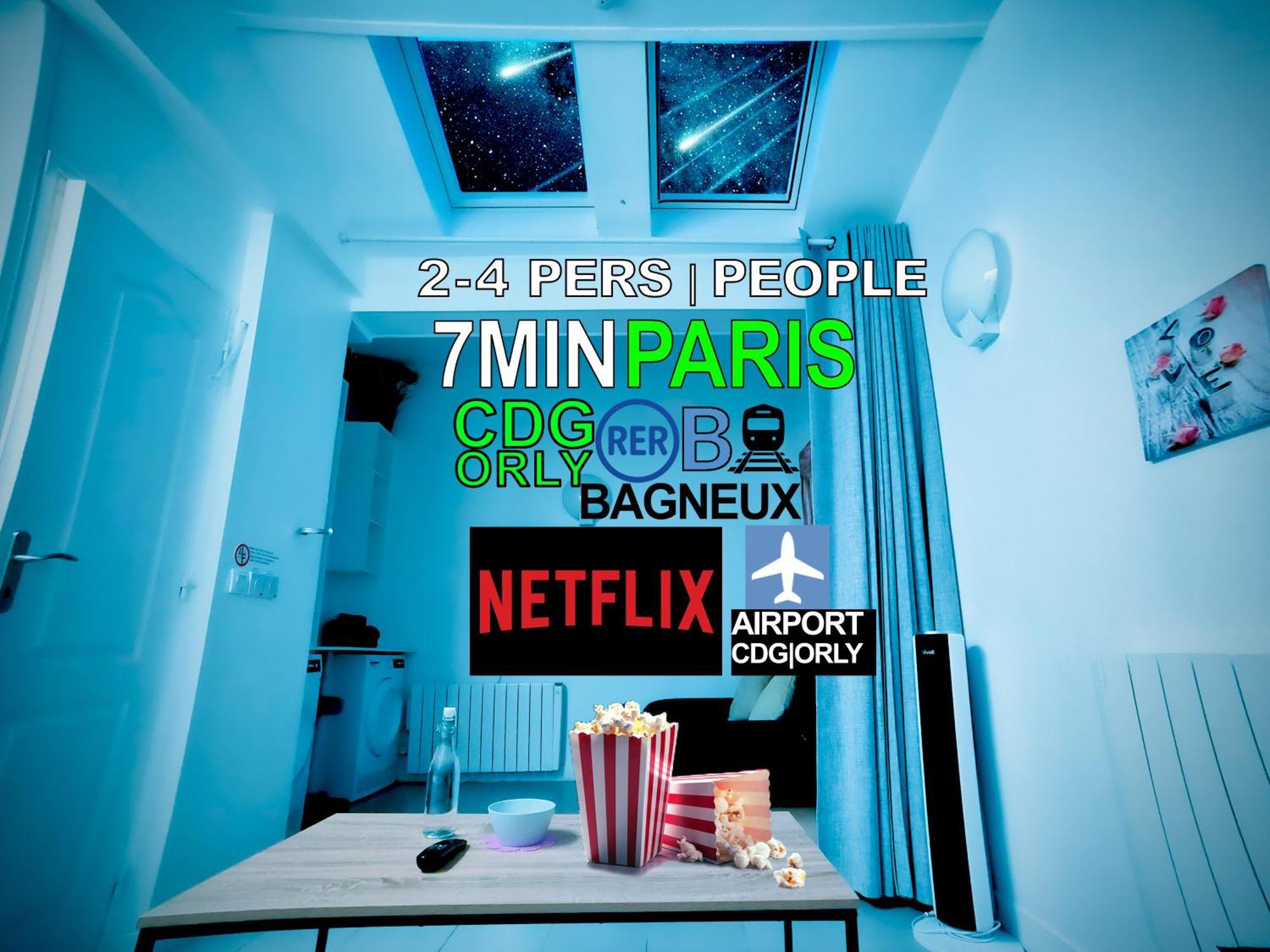 Bagneux Paris Rer B Confort Netflix Кашан Екстериор снимка