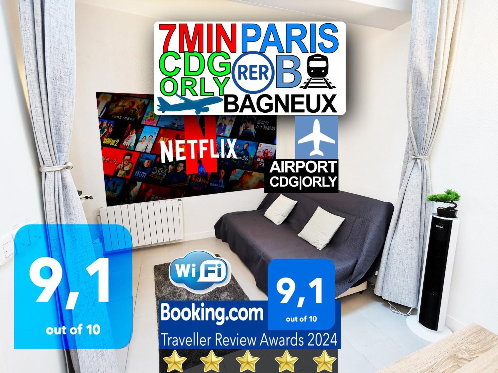 Bagneux Paris Rer B Confort Netflix Кашан Екстериор снимка